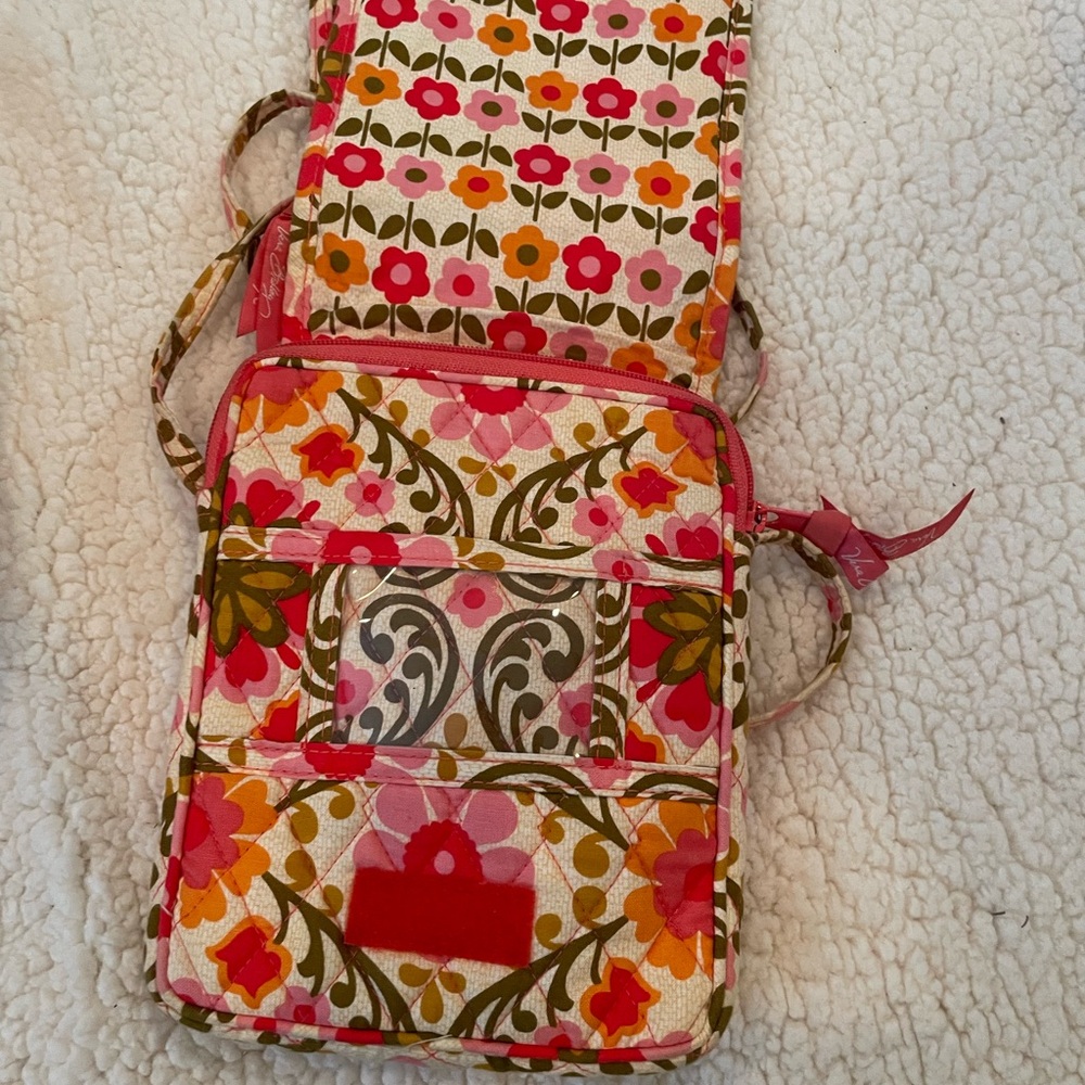 VERA BRADLEY Bundle Folkloric Quilted Campus Backpack + Crossbody | GUC - Picture 9 of 11